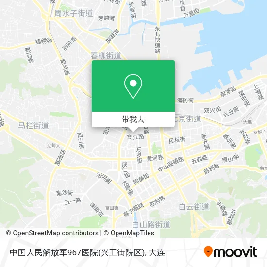 中国人民解放军967医院(兴工街院区)地图