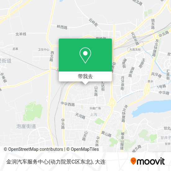 金润汽车服务中心(动力院景C区东北)地图