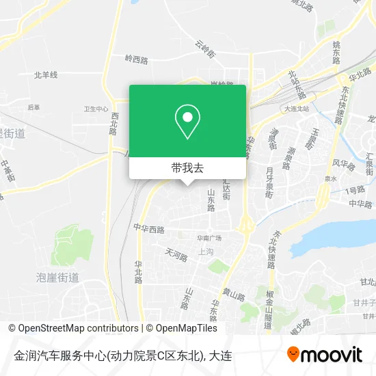 金润汽车服务中心(动力院景C区东北)地图