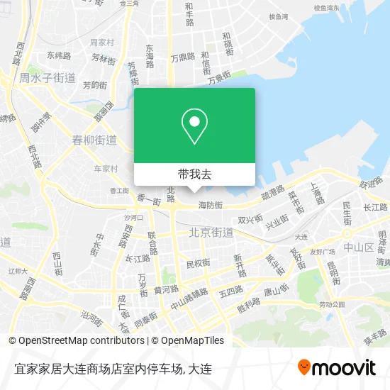 宜家家居大连商场店室内停车场地图
