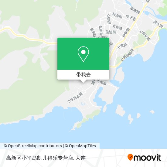 高新区小平岛凯儿得乐专营店地图
