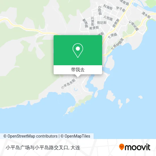 小平岛广场与小平岛路交叉口地图