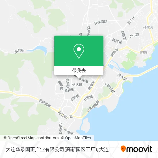 大连华录国正产业有限公司(高新园区工厂)地图