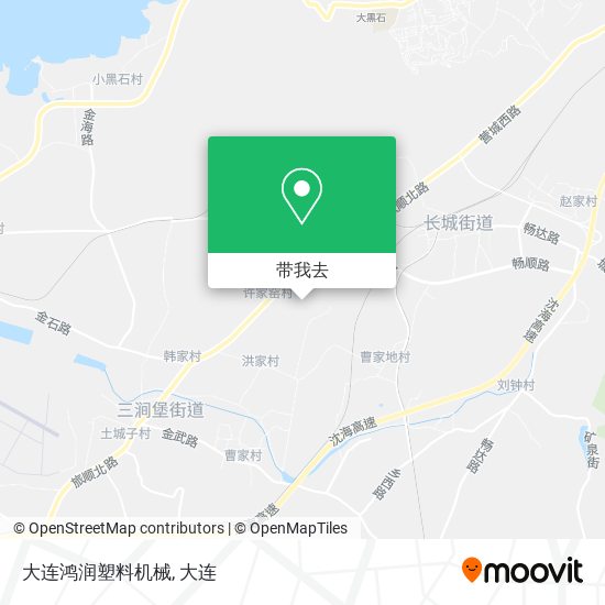 大连鸿润塑料机械地图