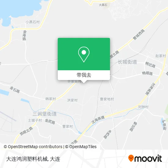 大连鸿润塑料机械地图