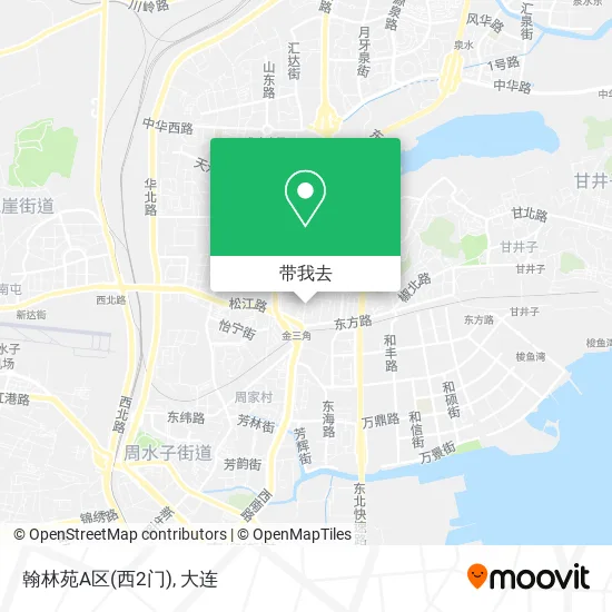 翰林苑A区(西2门)地图