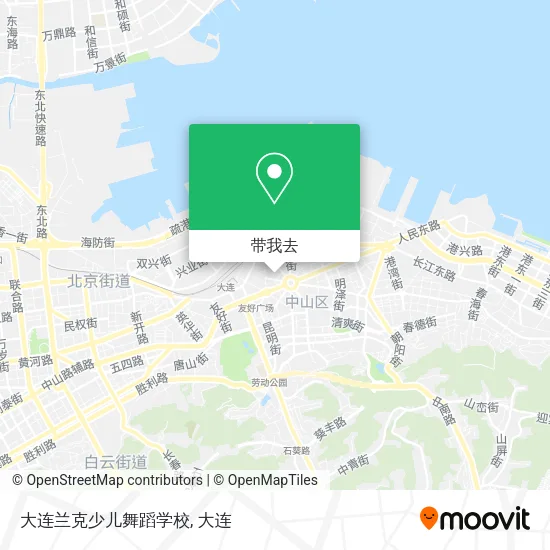 大连兰克少儿舞蹈学校地图