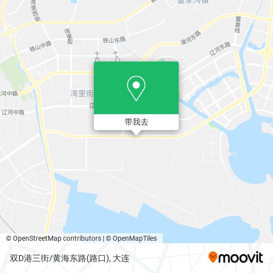 双D港三街/黄海东路(路口)地图