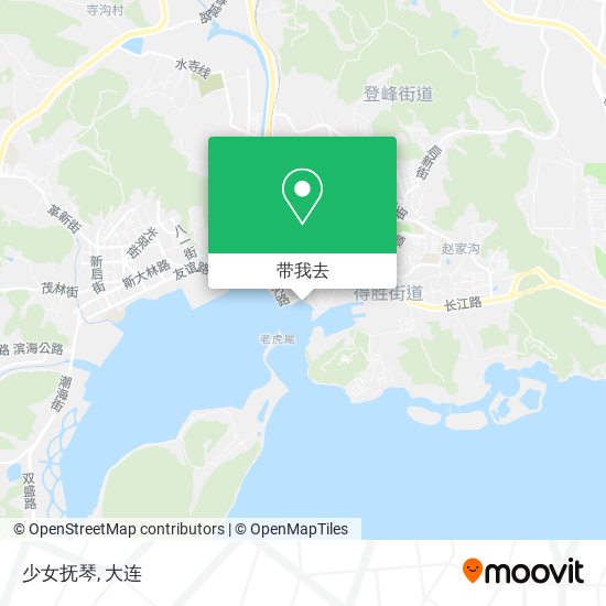 少女抚琴地图
