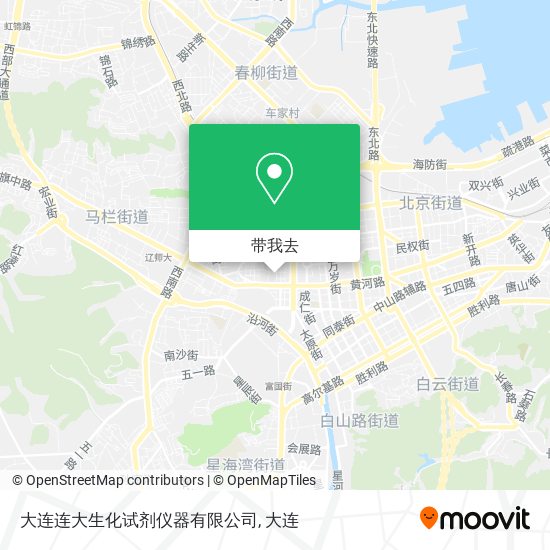 大连连大生化试剂仪器有限公司地图