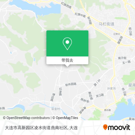 大连市高新园区凌水街道燕南社区地图