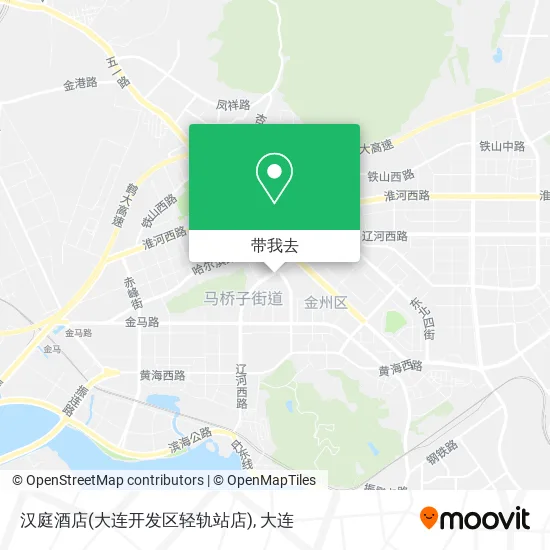 汉庭酒店(大连开发区轻轨站店)地图
