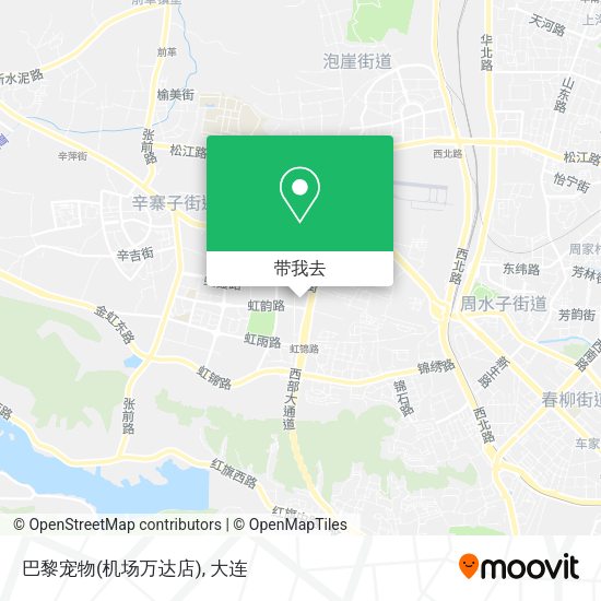 巴黎宠物(机场万达店)地图