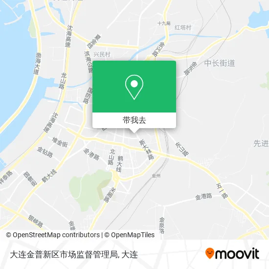 大连金普新区市场监督管理局地图