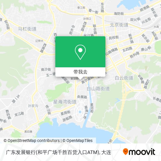 广东发展银行(和平广场千胜百货入口ATM)地图