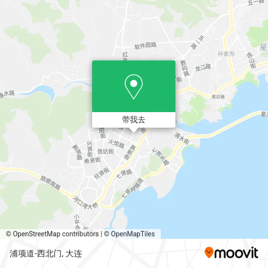 浦项道-西北门地图