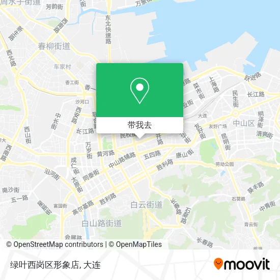 绿叶西岗区形象店地图