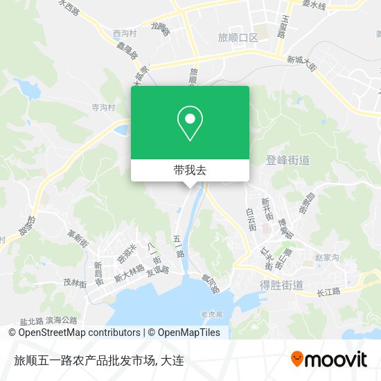 旅顺五一路农产品批发市场地图