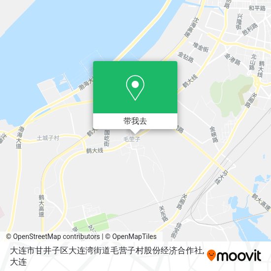 大连市甘井子区大连湾街道毛营子村股份经济合作社地图