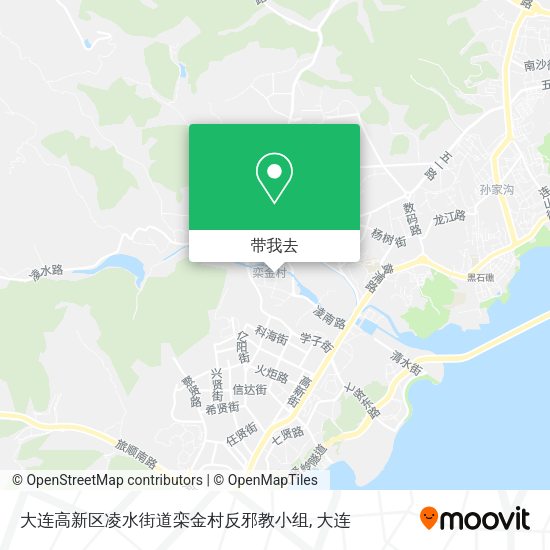 大连高新区凌水街道栾金村反邪教小组地图
