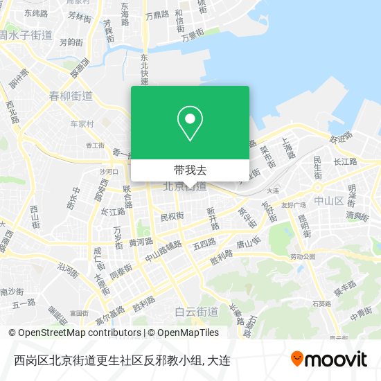 西岗区北京街道更生社区反邪教小组地图