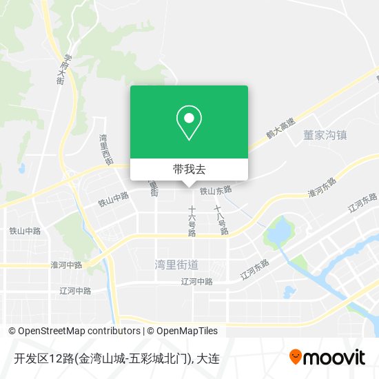 开发区12路(金湾山城-五彩城北门)地图