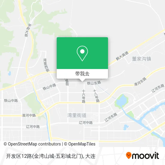 开发区12路(金湾山城-五彩城北门)地图