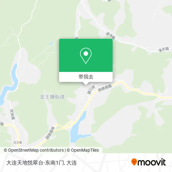 大连天地悦翠台-东南1门地图