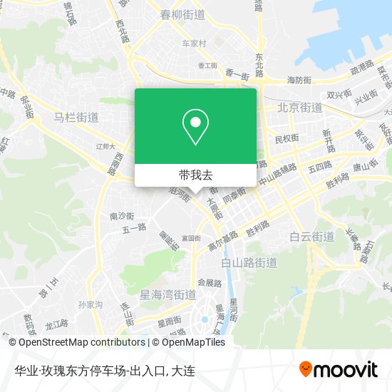 华业·玫瑰东方停车场-出入口地图