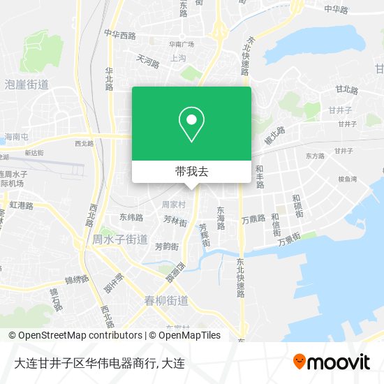 大连甘井子区华伟电器商行地图