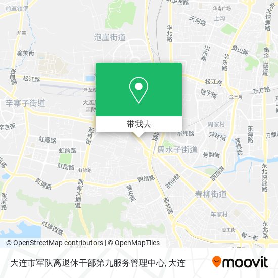 大连市军队离退休干部第九服务管理中心地图