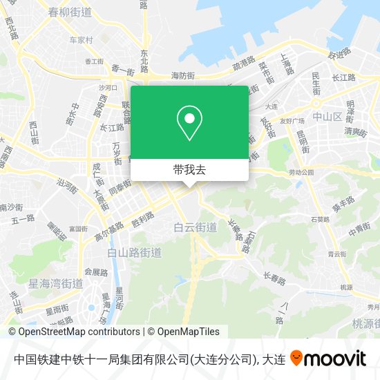中国铁建中铁十一局集团有限公司(大连分公司)地图