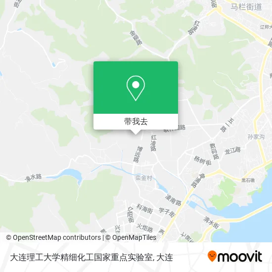 大连理工大学精细化工国家重点实验室地图