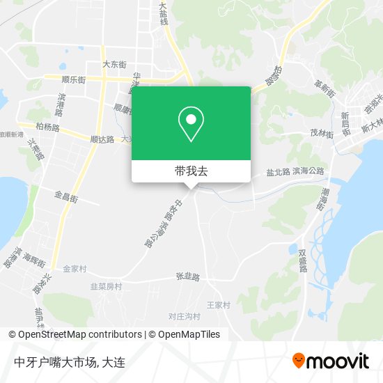 中牙户嘴大市场地图