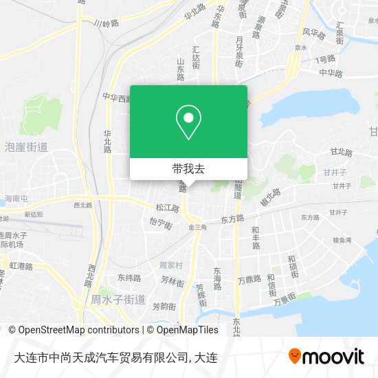 大连市中尚天成汽车贸易有限公司地图