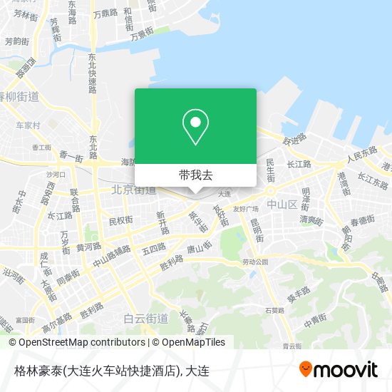 格林豪泰(大连火车站快捷酒店)地图
