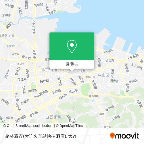 格林豪泰(大连火车站快捷酒店)地图