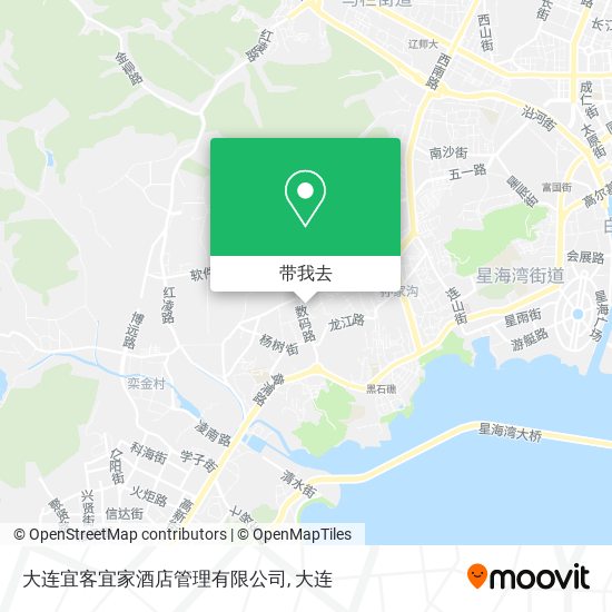 大连宜客宜家酒店管理有限公司地图