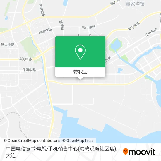 中国电信宽带·电视·手机销售中心(港湾观海社区店)地图