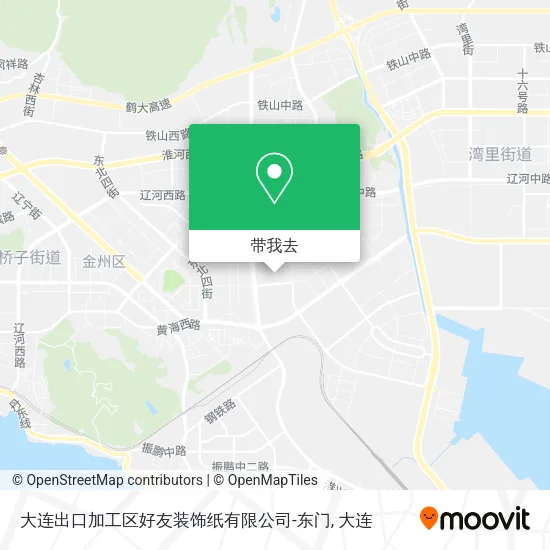 大连出口加工区好友装饰纸有限公司-东门地图