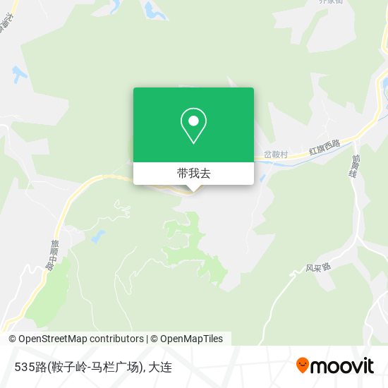 535路(鞍子岭-马栏广场)地图