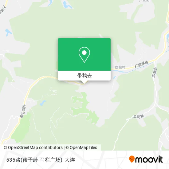535路(鞍子岭-马栏广场)地图