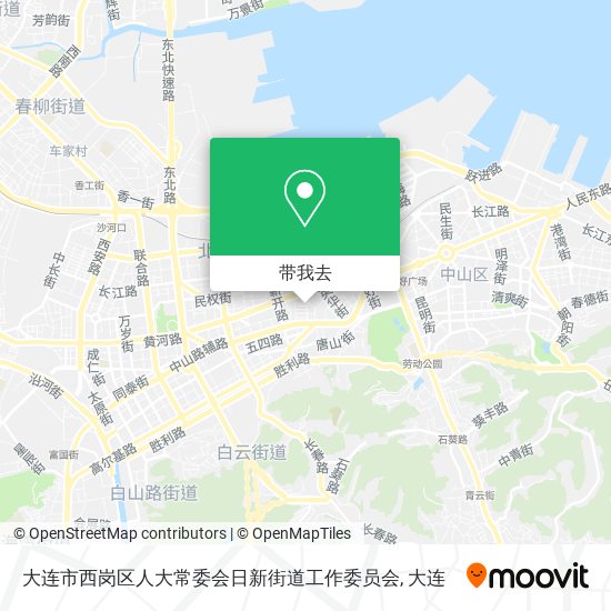 大连市西岗区人大常委会日新街道工作委员会地图