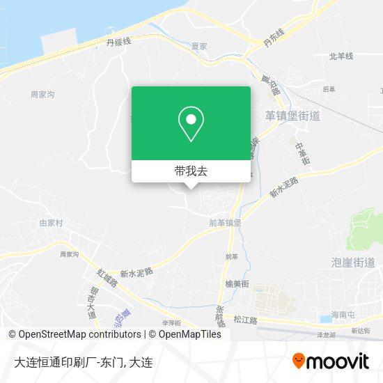大连恒通印刷厂-东门地图