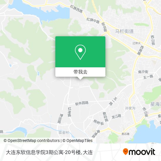 大连东软信息学院3期公寓-20号楼地图