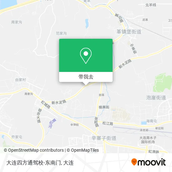 大连四方通驾校-东南门地图