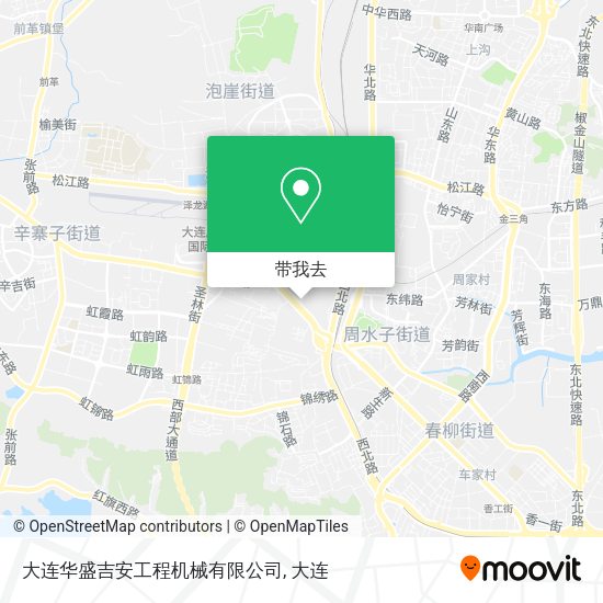 大连华盛吉安工程机械有限公司地图
