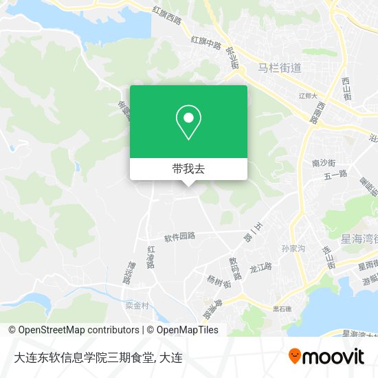 大连东软信息学院三期食堂地图