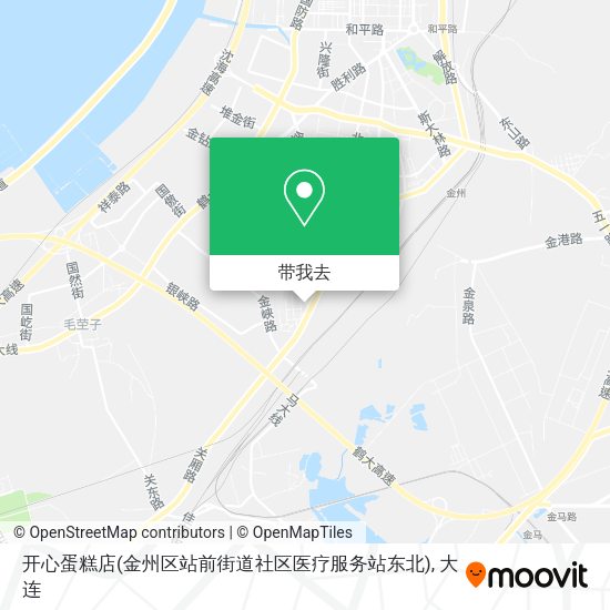 开心蛋糕店(金州区站前街道社区医疗服务站东北)地图