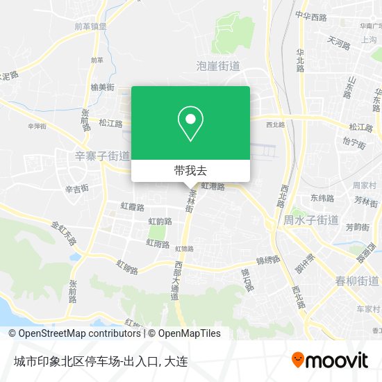 城市印象北区停车场-出入口地图